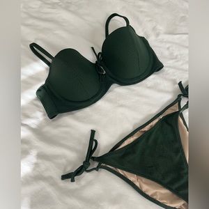 Dark Green Bikini Set